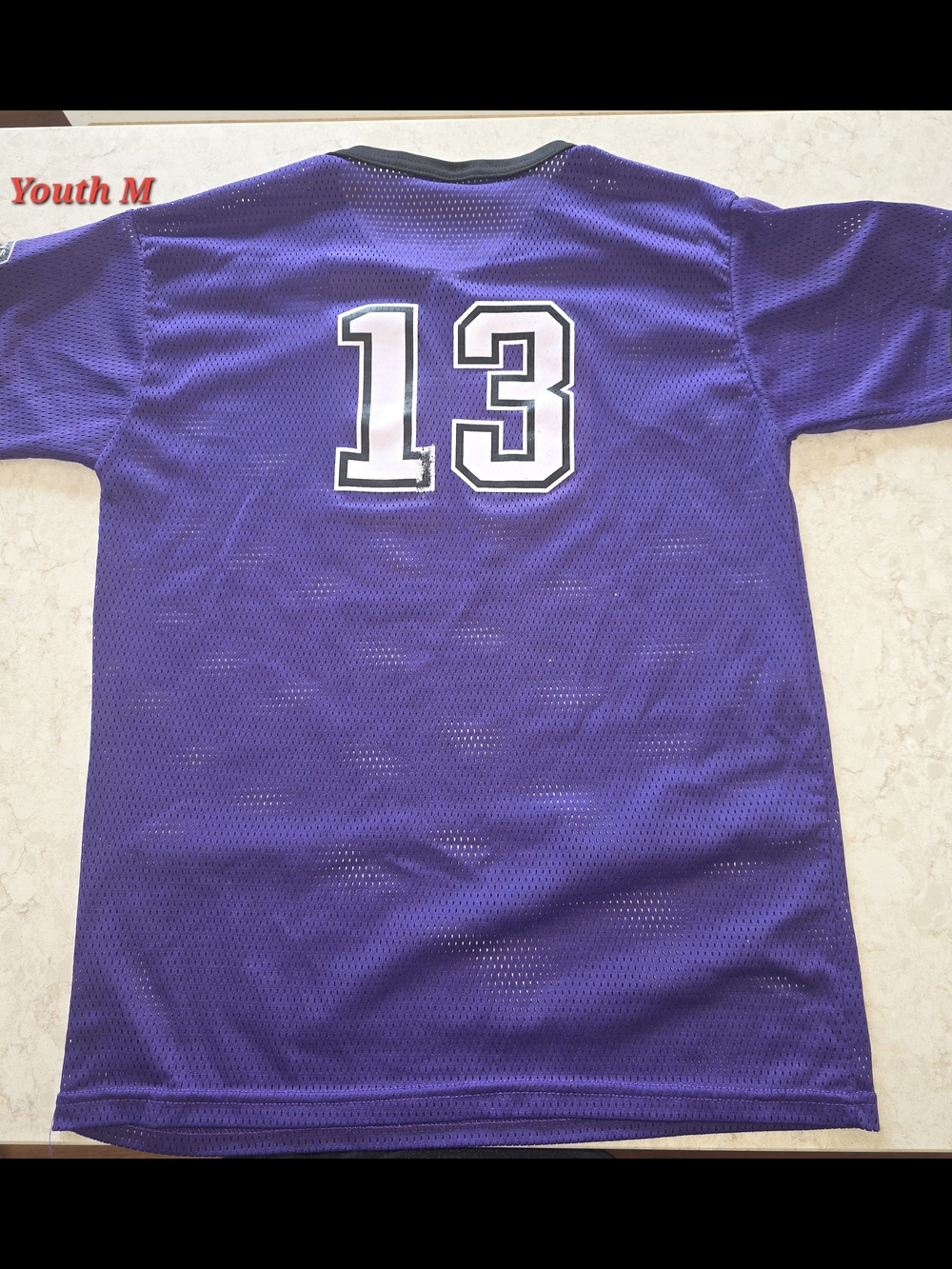 Purple Athletic Jersey with Number 13